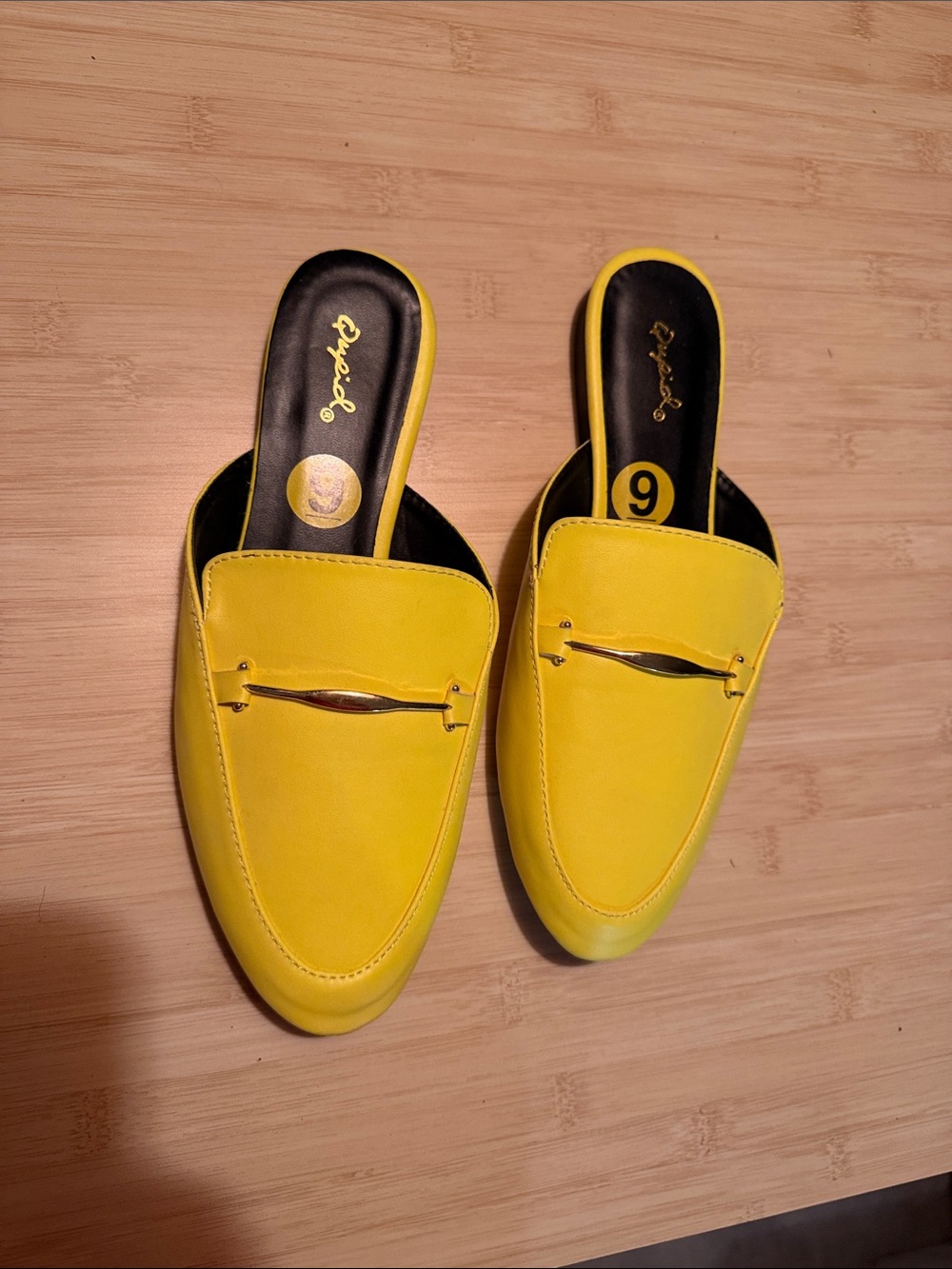 Unbranded Yellow Slip-On Women's Mules